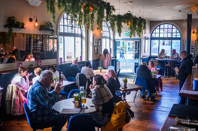 The Bank interior - diners enjoying the atmosphere